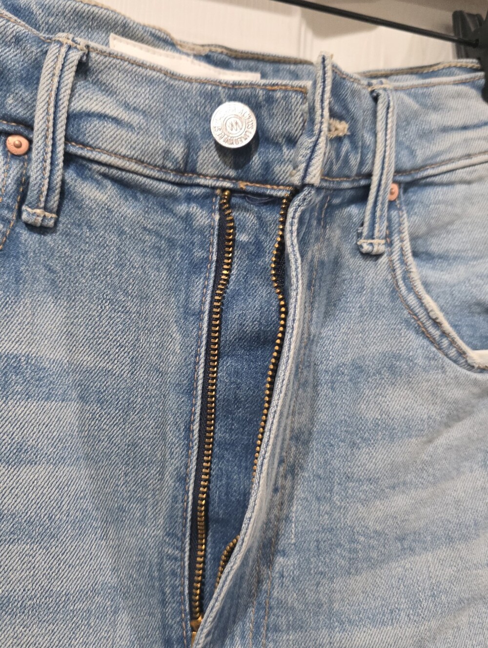 New! Mother The Half-Pipe Ankle Fray Barrel Jeans - Picture 5 of 8
